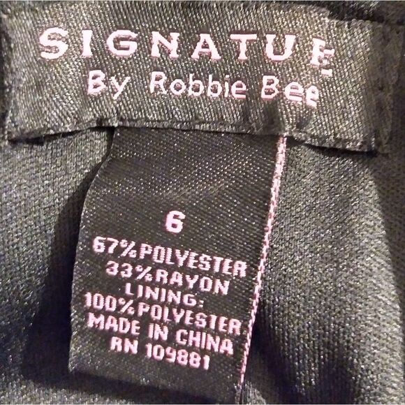 Signature Robbie Bee | Black tulle rosette blossoms dress - Picture 7 of 7